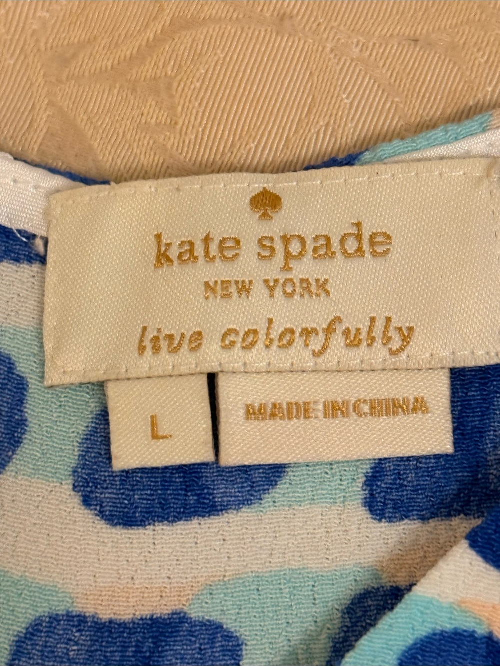 kate spade Patterned Romper in Blue and Aqua